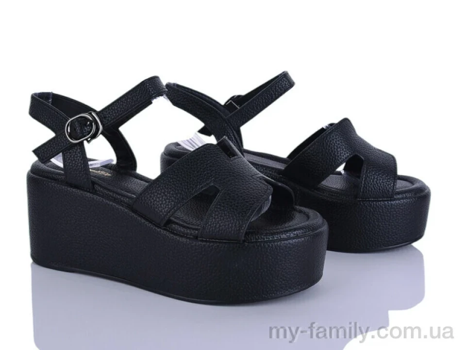 Босоніжки штучна шкіра чорний жінки -, Жіночі босоніжки оптом