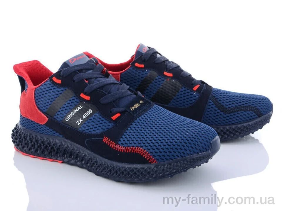 Кросівки штучна замша-текстиль синій чоловіки -, Чоловічі кросівки оптом