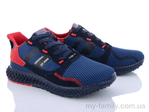 Кросівки штучна замша-текстиль синій чоловіки -, Чоловічі кросівки оптом