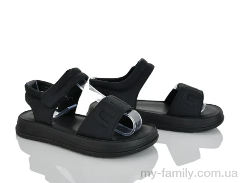 Босоножки искусственная кожа черный дети девочка, Взуття оптом дети
