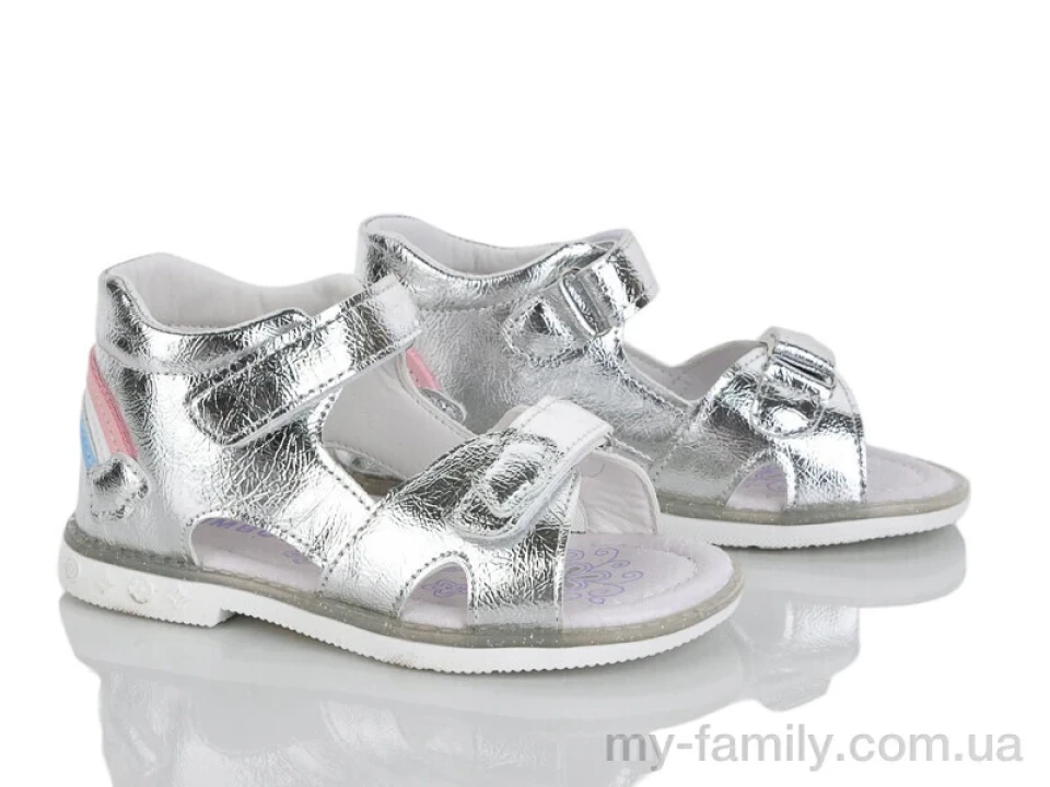 Босоніжки штучна шкіра срібний діти дівчинка, Взуття оптом діти