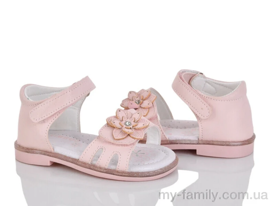 Босоніжки штучна шкіра рожевий діти дівчинка, Взуття оптом діти