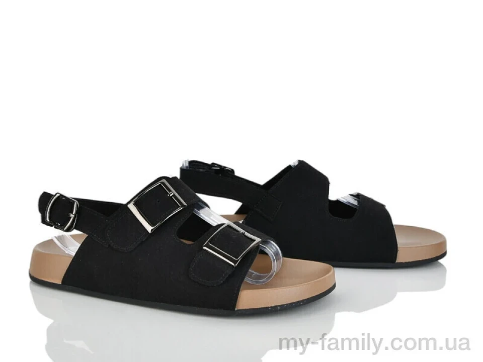 Босоніжки штучна замша чорний жінки -, Жіночі босоніжки оптом