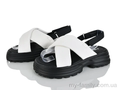 Босоніжки штучна шкіра білий діти дівчинка, Взуття оптом діти