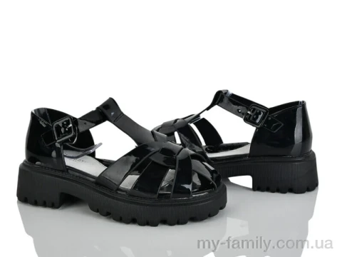 Босоніжки штучний лак чорний діти дівчинка, Взуття оптом діти