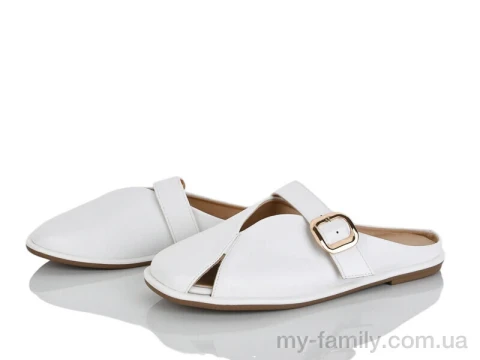 Шльопанці штучна шкіра білий жінки -, Жіночі шльопанці оптом