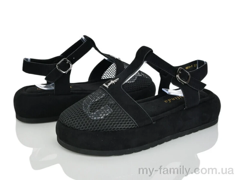 Босоніжки штучна замша чорний жінки -, Жіночі босоніжки оптом