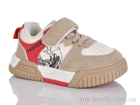 Кросівки штучна шкіра бежевий діти унісекс, Дитячі кросівки оптом