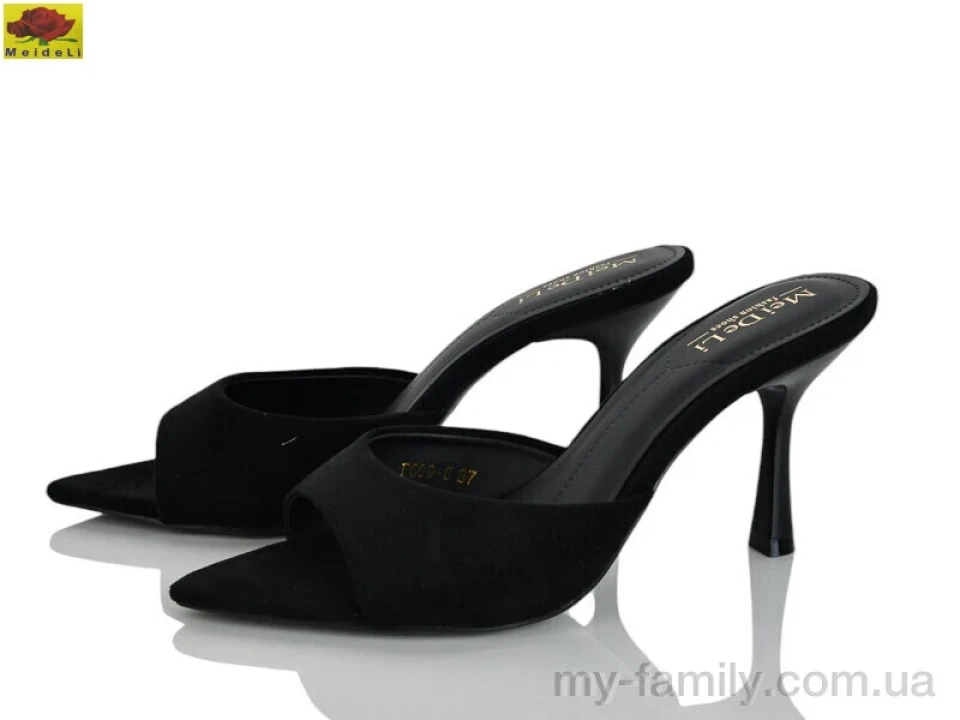 Шльопанці штучна замша чорний жінки -, Жіночі шльопанці оптом