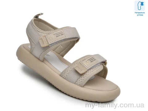 Босоніжки штучна шкіра-текстиль бежевий діти дівчинка, Взуття оптом діти