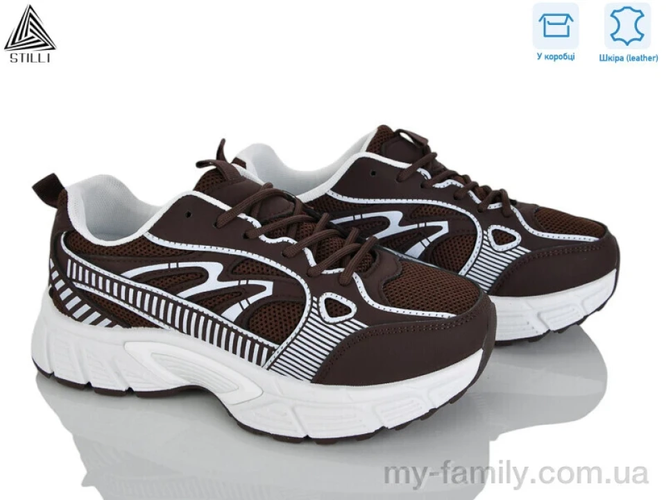 Кросівки натуральна шкіра-текстиль коричневий жінки -, Жіночі кросівки оптом