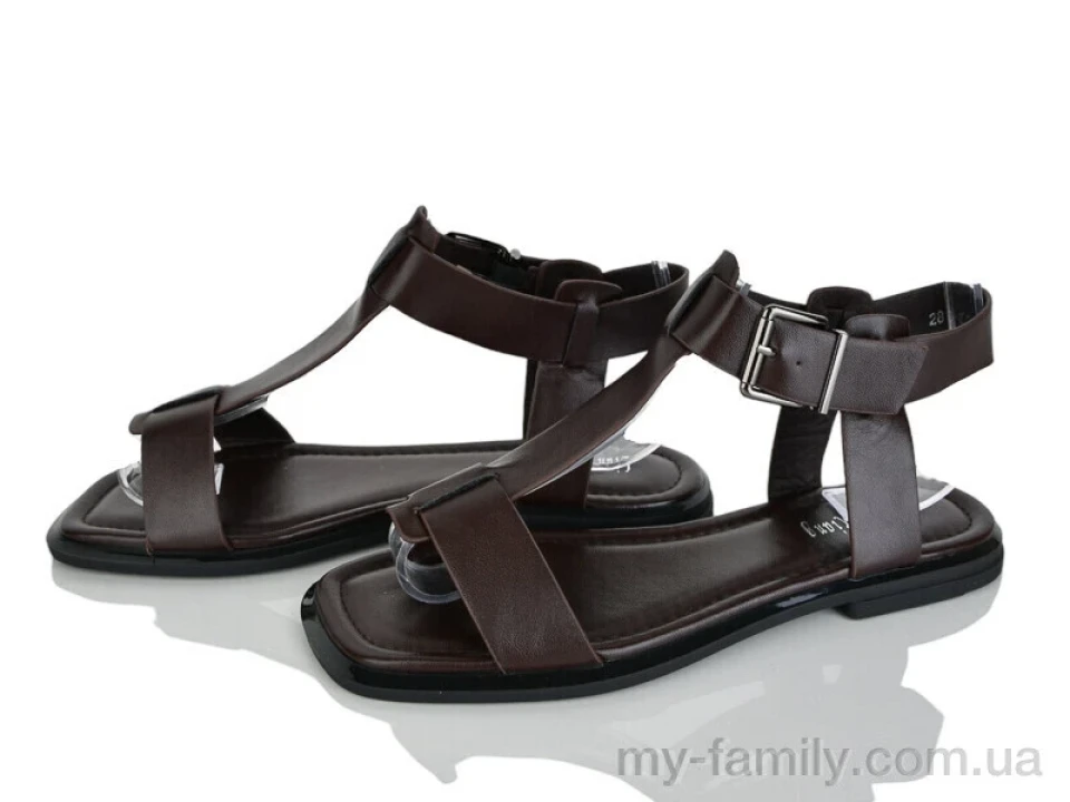 Босоніжки штучна шкіра коричневий жінки -, Жіночі босоніжки оптом