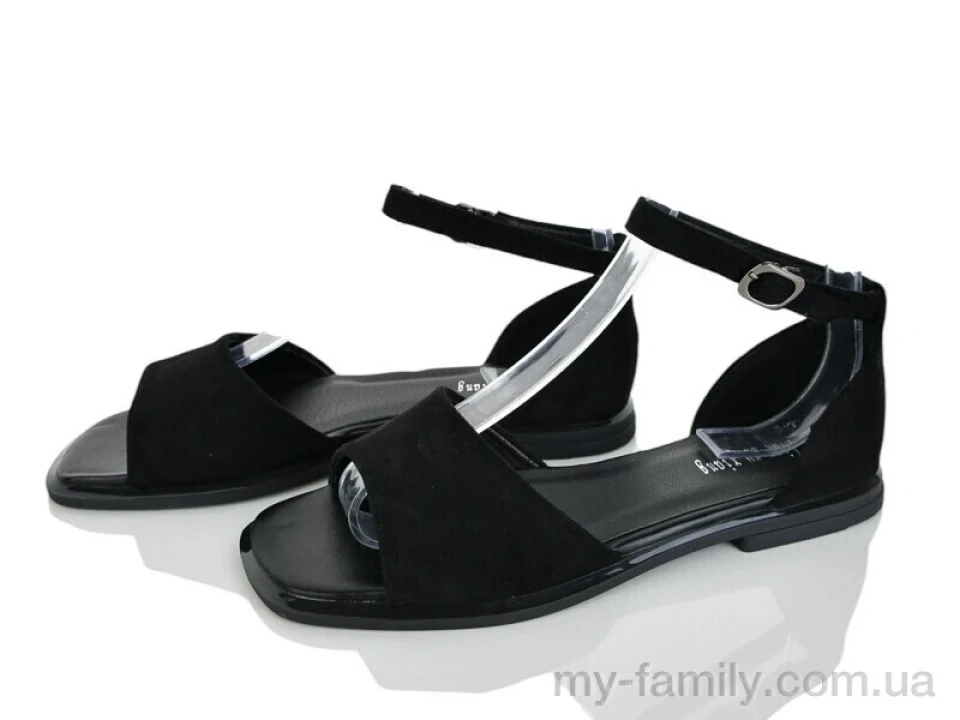 Босоніжки штучна замша чорний жінки -, Жіночі босоніжки оптом