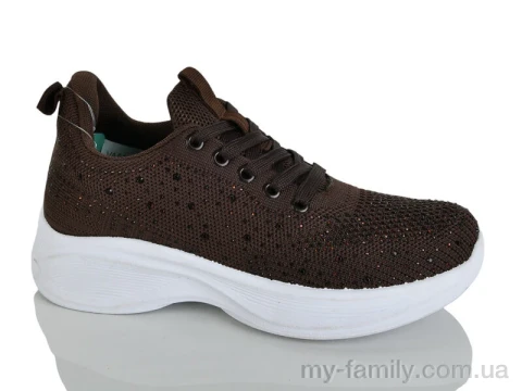 Кросівки текстиль коричневий жінки -, Жіночі кросівки оптом
