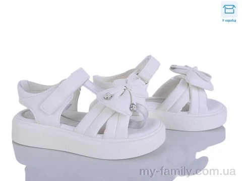 Босоніжки штучна шкіра білий діти дівчинка, Взуття оптом діти