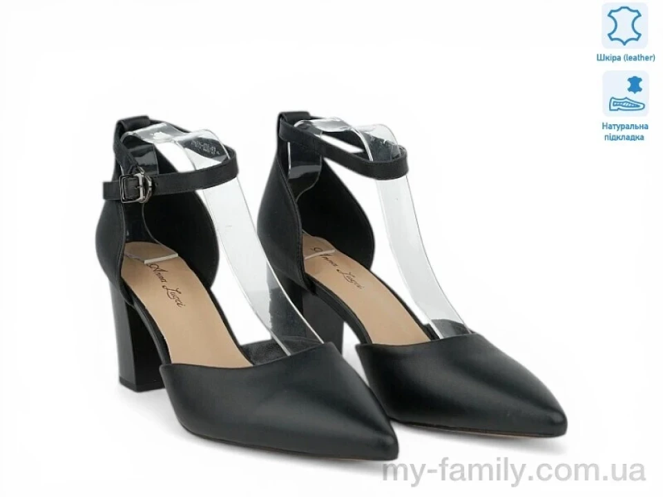 Туфлі натуральна шкіра чорний жінки -, Туфлі жіночі оптом