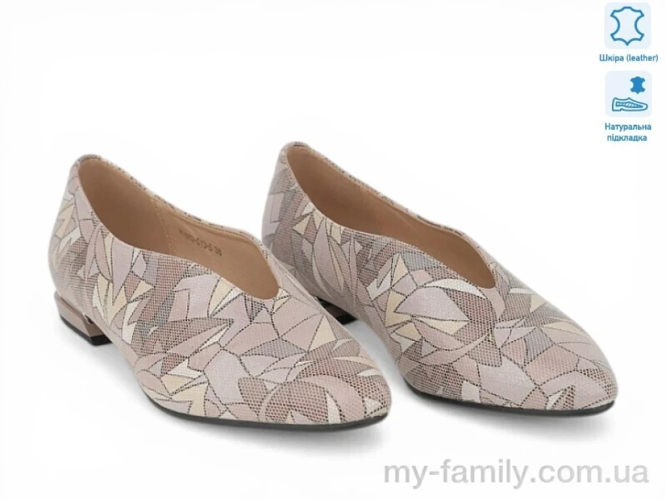 Туфлі натуральна шкіра бежевий жінки -, Туфлі жіночі оптом