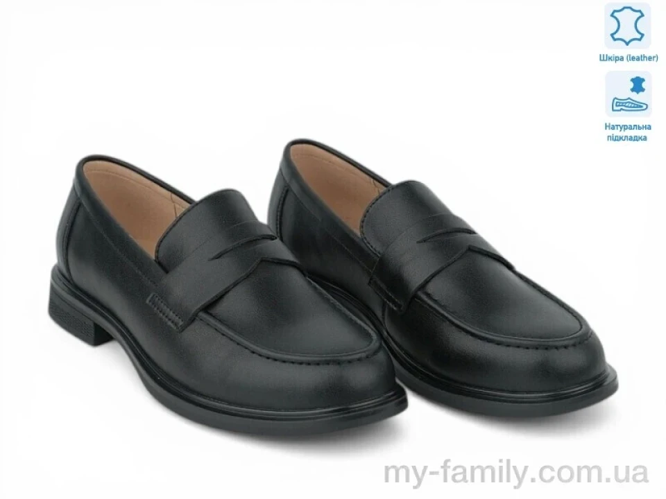 Туфлі натуральна шкіра чорний жінки -, Туфлі жіночі оптом