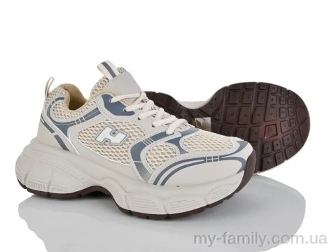 Кросівки штучна шкіра-текстиль бежевий жінки -, Жіночі кросівки оптом