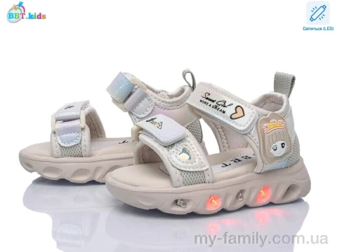 Босоножки искусственная кожа-текстиль бежевый дети девочка, Взуття оптом дети