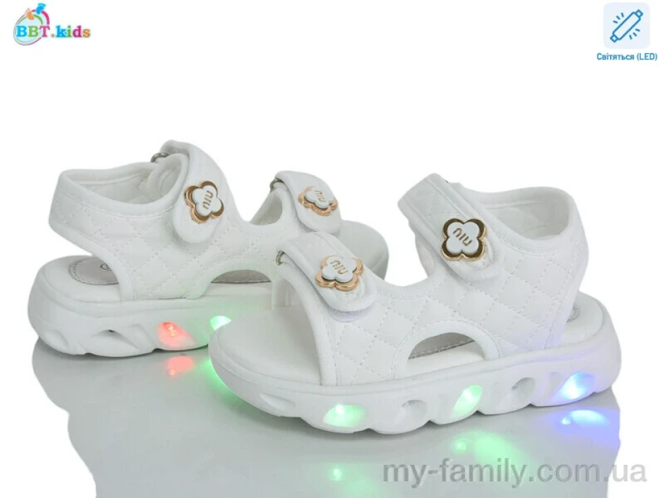 Босоніжки штучна шкіра білий діти дівчинка, Взуття оптом діти