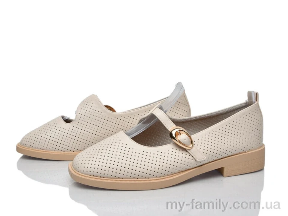 Туфлі штучна шкіра бежевий жінки -, Туфлі жіночі оптом