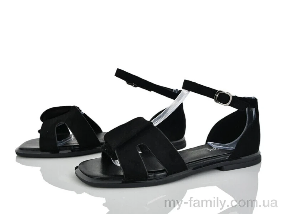 Босоніжки штучна замша чорний жінки -, Жіночі босоніжки оптом