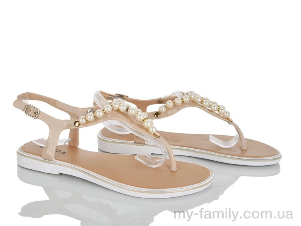 Босоніжки силікон бежевий жінки -, Жіночі босоніжки оптом