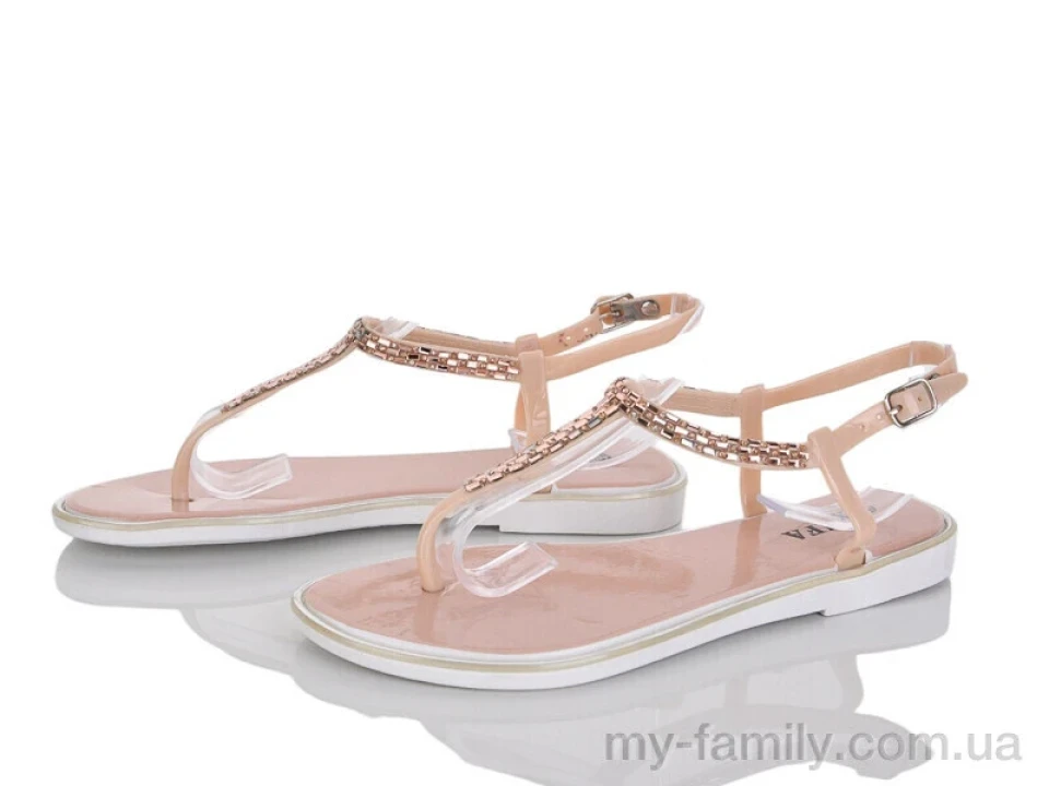 Босоніжки силікон бежевий жінки -, Жіночі босоніжки оптом