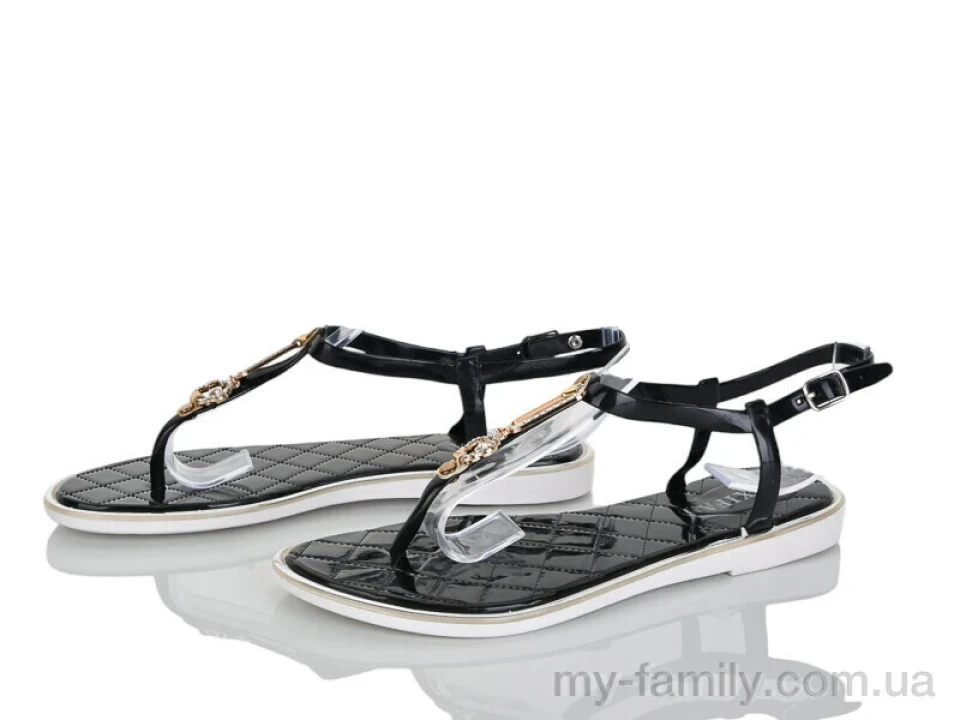 Босоніжки силікон чорний жінки -, Жіночі босоніжки оптом