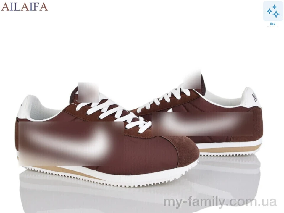 Кросівки натуральный лак-текстиль коричневий чоловіки -, Чоловічі кросівки оптом