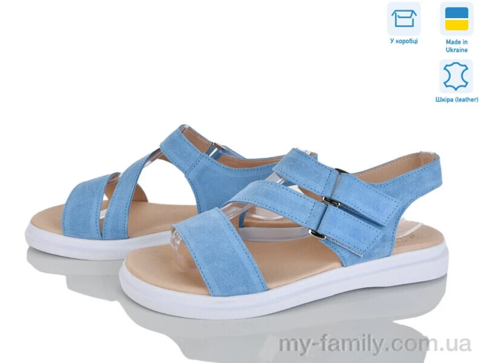Босоніжки натуральна замша блакитний жінки -, Жіночі босоніжки оптом