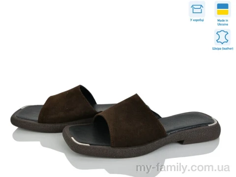 Шлепки натуральная замша коричневый женщины -, Женские шлепки оптом