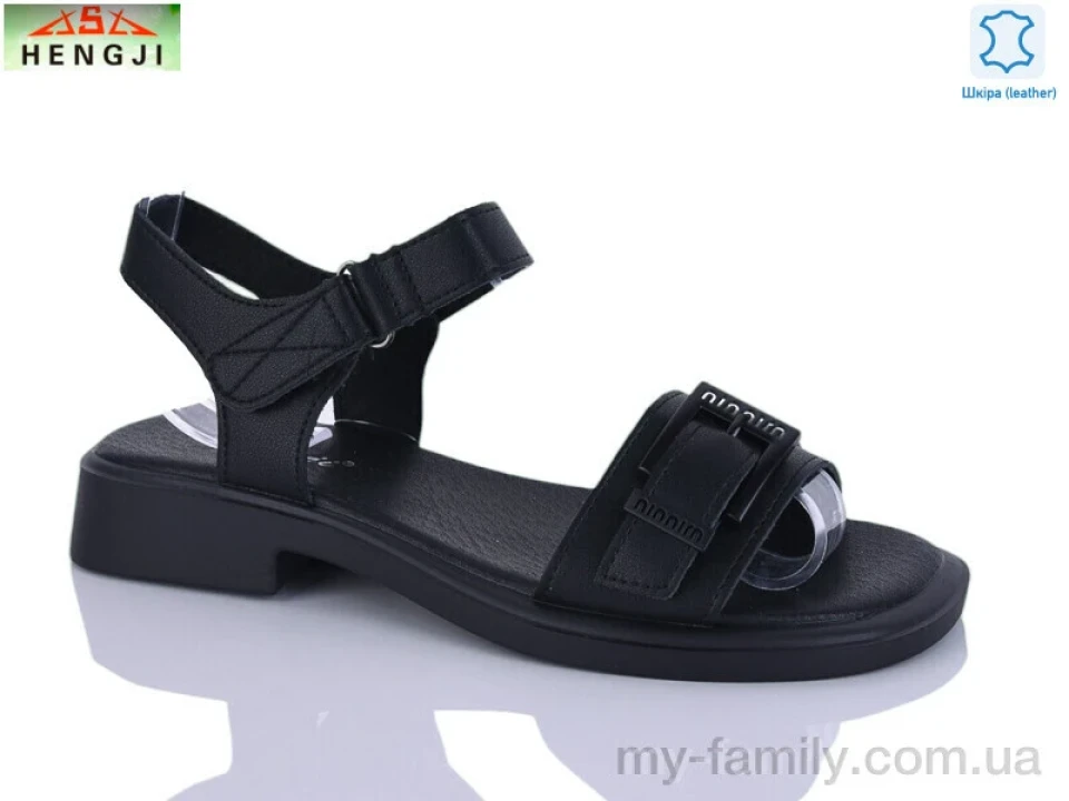 Босоніжки натуральна шкіра чорний жінки -, Жіночі босоніжки оптом