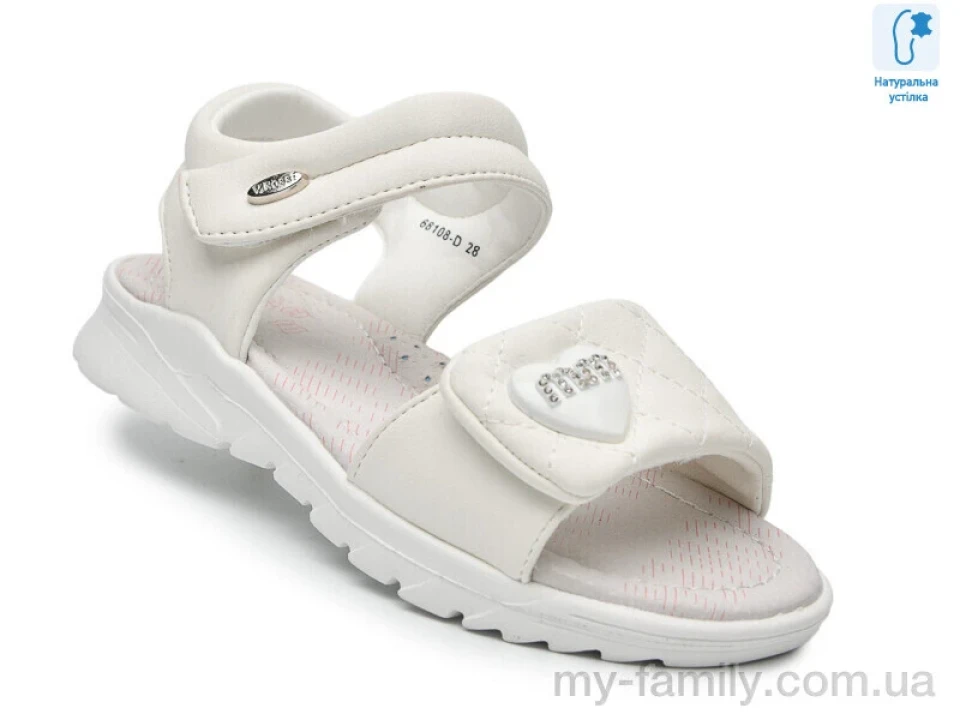 Босоніжки штучна шкіра білий діти дівчинка, Взуття оптом діти
