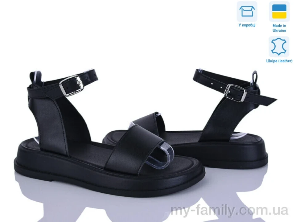 Босоніжки натуральна шкіра чорний жінки -, Жіночі босоніжки оптом