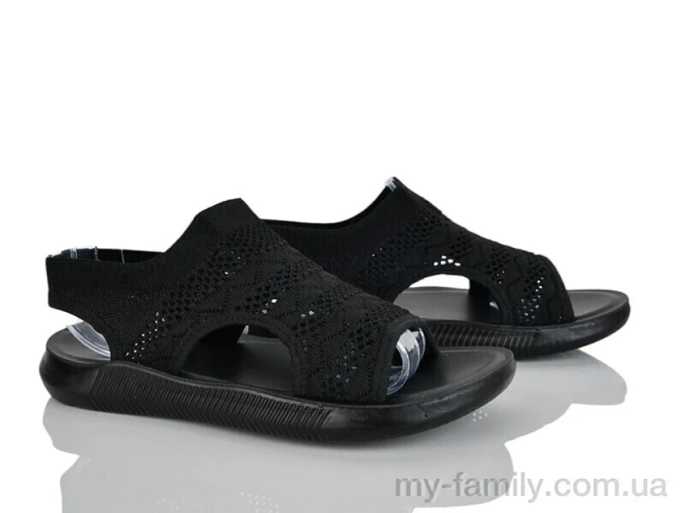 Босоніжки текстиль чорний жінки -, Жіночі босоніжки оптом