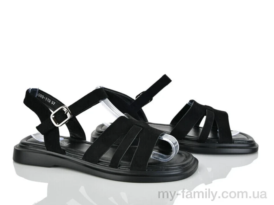 Босоніжки штучна замша чорний жінки -, Жіночі босоніжки оптом