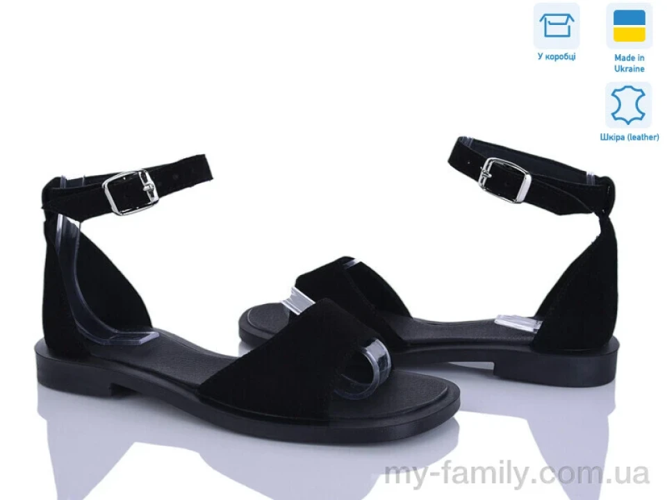 Босоніжки натуральна замша чорний жінки -, Жіночі босоніжки оптом