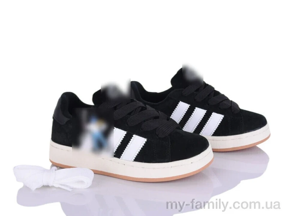 Кросівки штучна замша чорний діти унісекс, Дитячі кросівки оптом