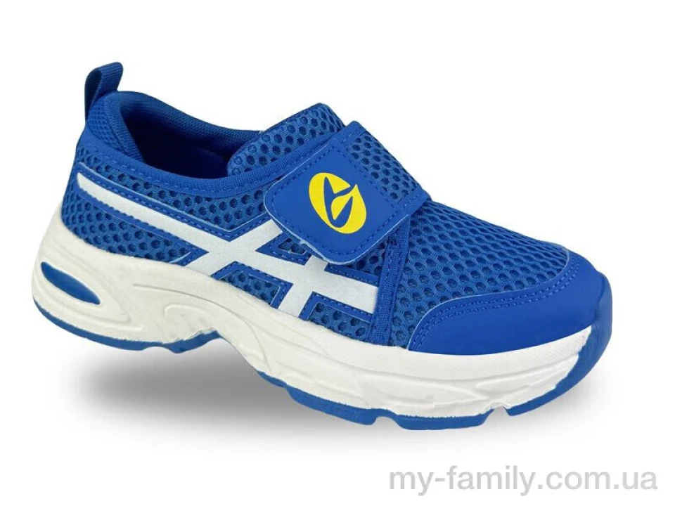 Кросівки штучна шкіра-текстиль синій діти унісекс, Дитячі кросівки оптом