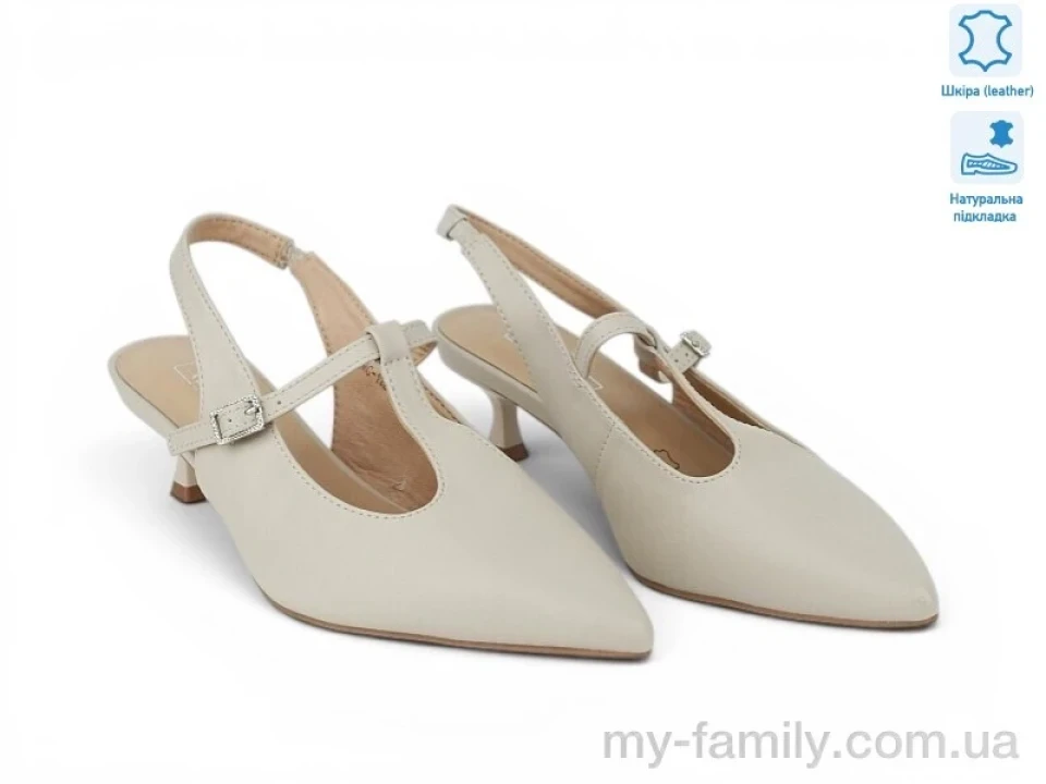 Туфлі натуральна шкіра бежевий жінки -, Туфлі жіночі оптом