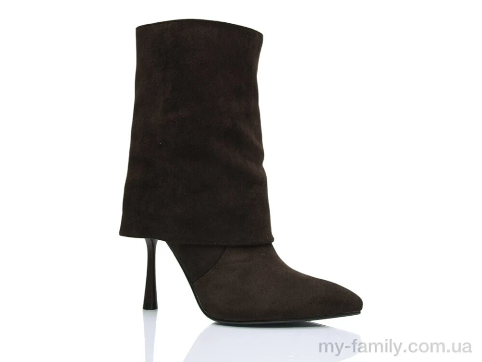 Черевики штучна замша коричневий жінки -, Взуття оптом жінки