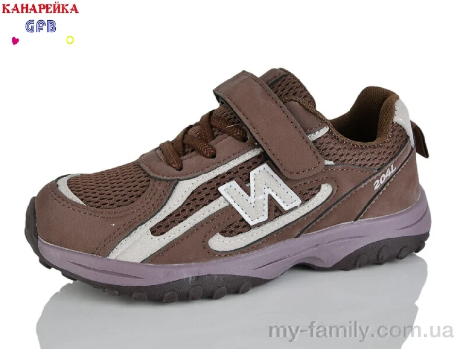 Кросівки штучний нубук-текстиль коричневий діти унісекс, Дитячі кросівки оптом