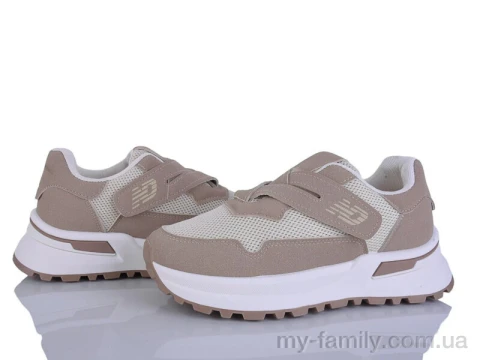 Кросівки штучна замша-текстиль бежевий жінки -, Жіночі кросівки оптом