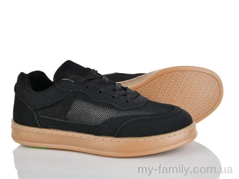 Кросівки штучна замша-текстиль чорний жінки -, Жіночі кросівки оптом