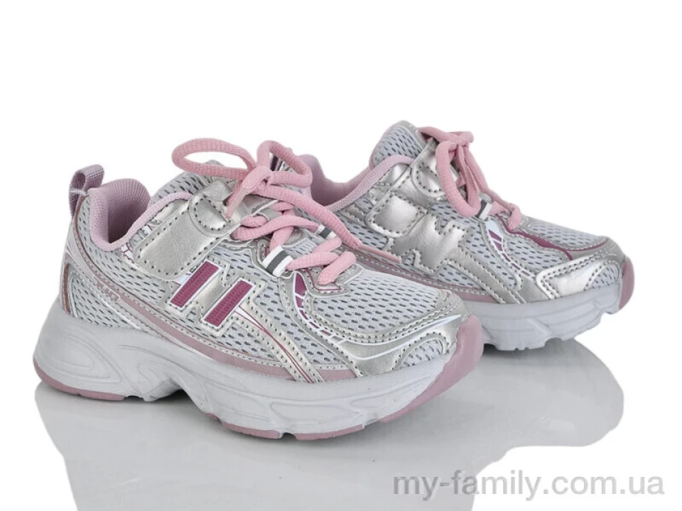 Кросівки штучна шкіра-текстиль сірий діти дівчинка, Дитячі кросівки оптом