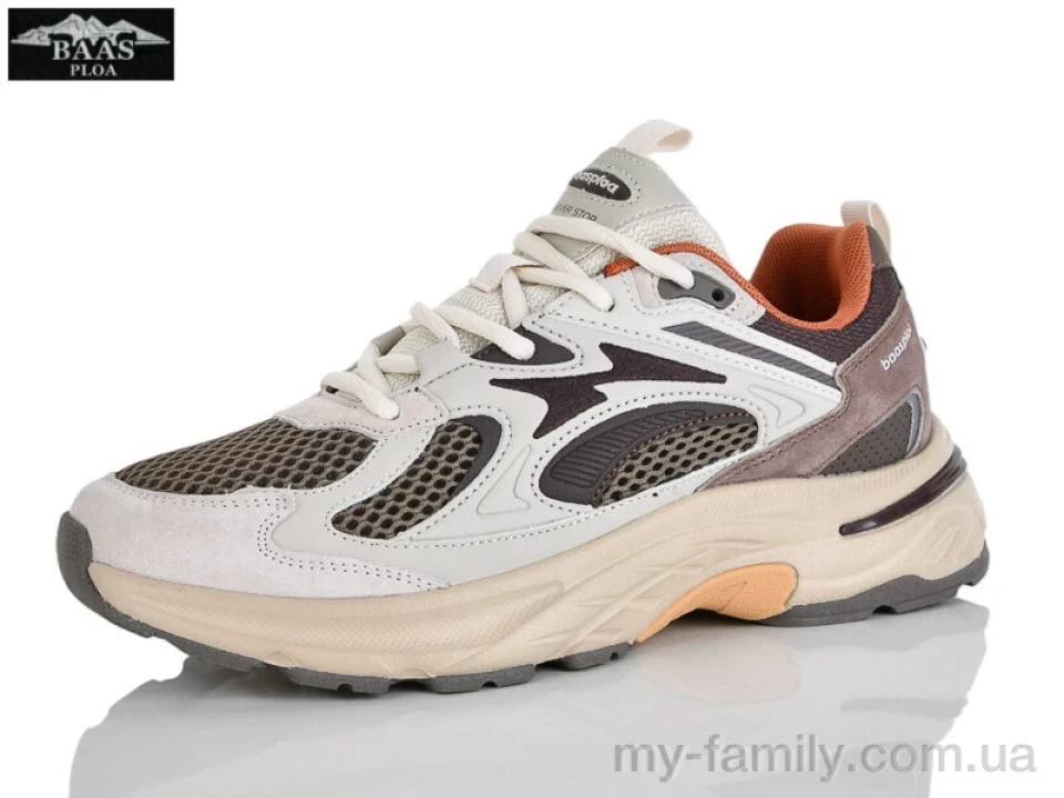 Кросівки штучна шкіра-текстиль коричневий чоловіки -, Чоловічі кросівки оптом