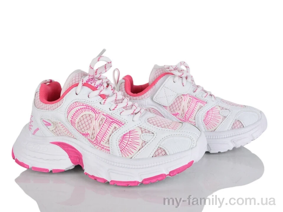 Кросівки штучна шкіра-текстиль білий діти дівчинка, Дитячі кросівки оптом