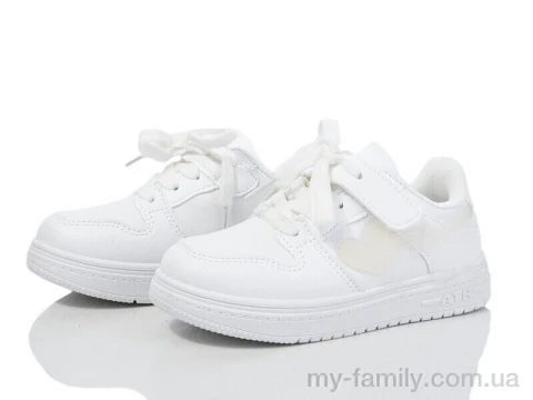 Кросівки штучна шкіра білий діти унісекс, Дитячі кросівки оптом